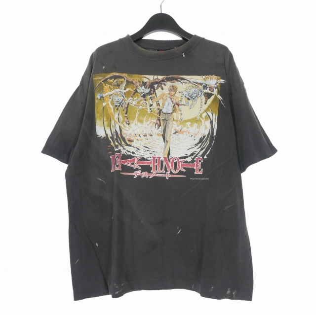 【中古】未使用品 セントマイケル DN_SS T-SHIRT DETH NOTE Tシャツ カットソー 半袖 L ブラック 黒 SM-MK8-0000-C78