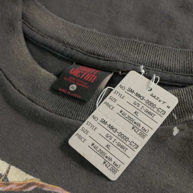 【中古】未使用品 セントマイケル DN_SS T-SHIRT DETH NOTE Tシャツ カットソー 半袖 XL ブラック 黒 SM-MK8-0000-C78_5