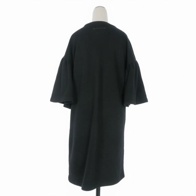 【中古】エムエムシックス メゾンマルジェラ 16SS スウェットワンピース ドレス 半袖 S ブラック S32CT0763 国内正規_1