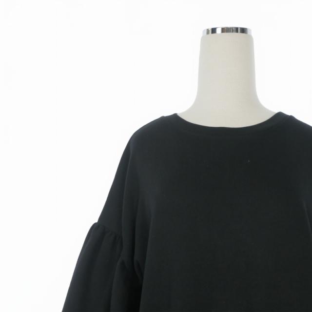 【中古】エムエムシックス メゾンマルジェラ 16SS スウェットワンピース ドレス 半袖 S ブラック S32CT0763 国内正規_2