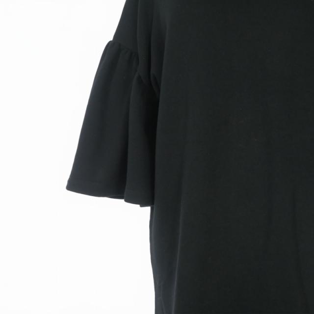 【中古】エムエムシックス メゾンマルジェラ 16SS スウェットワンピース ドレス 半袖 S ブラック S32CT0763 国内正規_3