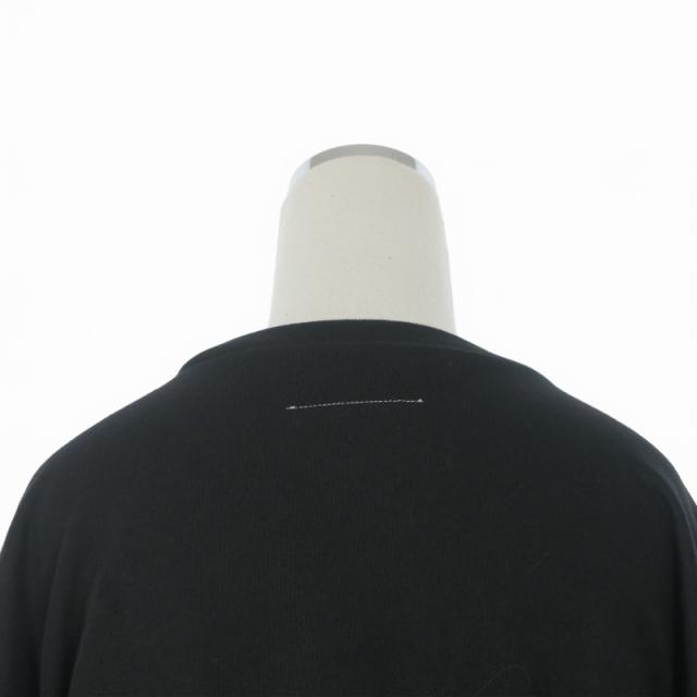 【中古】エムエムシックス メゾンマルジェラ 16SS スウェットワンピース ドレス 半袖 S ブラック S32CT0763 国内正規_4