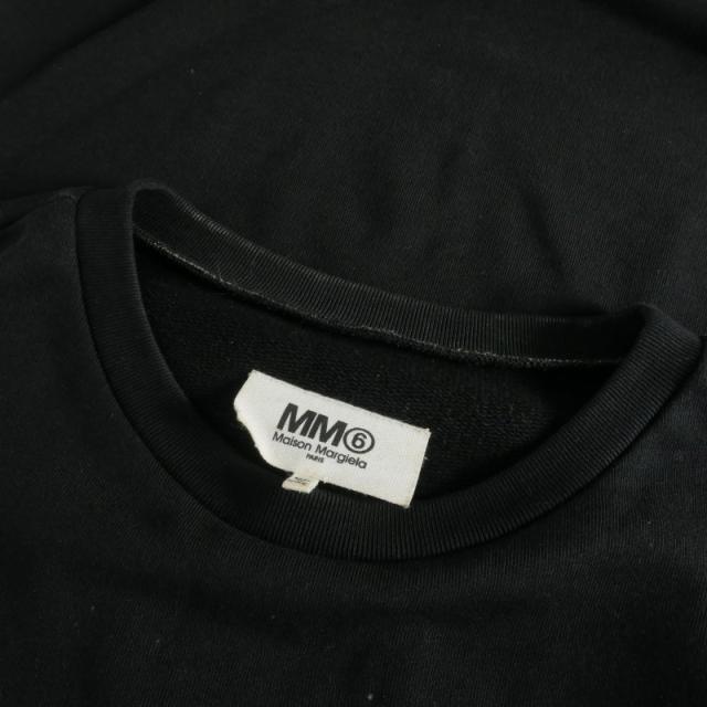 【中古】エムエムシックス メゾンマルジェラ 16SS スウェットワンピース ドレス 半袖 S ブラック S32CT0763 国内正規_7