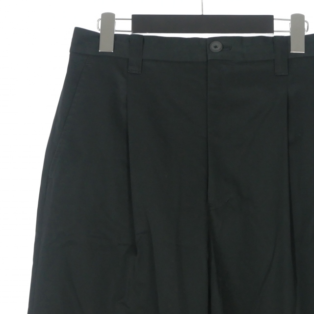 【中古】メゾンスペシャル MAISON SPECIAL 120/2/2 Suvin Cotton Gabardine Prime-Wide One Tuck Pants タックパンツ_2
