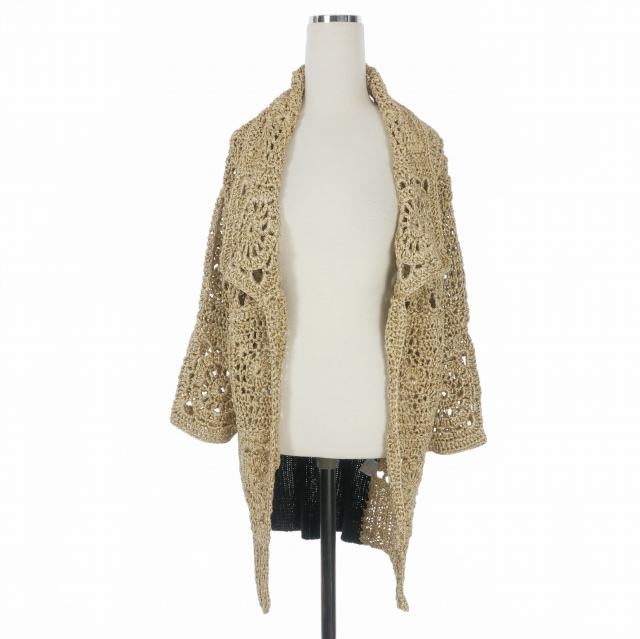【中古】ドリスヴァンノッテン DRIES VAN NOTEN 切替ニット セーター カーディガン M マルチカラー レディース