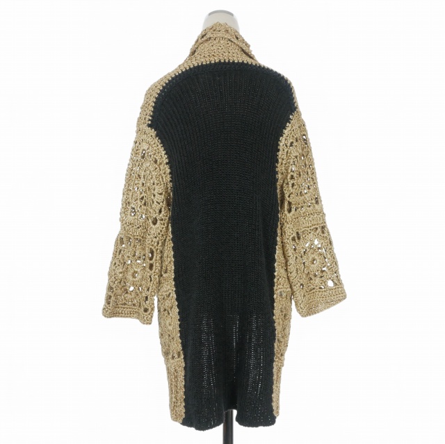 【中古】ドリスヴァンノッテン DRIES VAN NOTEN 切替ニット セーター カーディガン M マルチカラー レディース_1