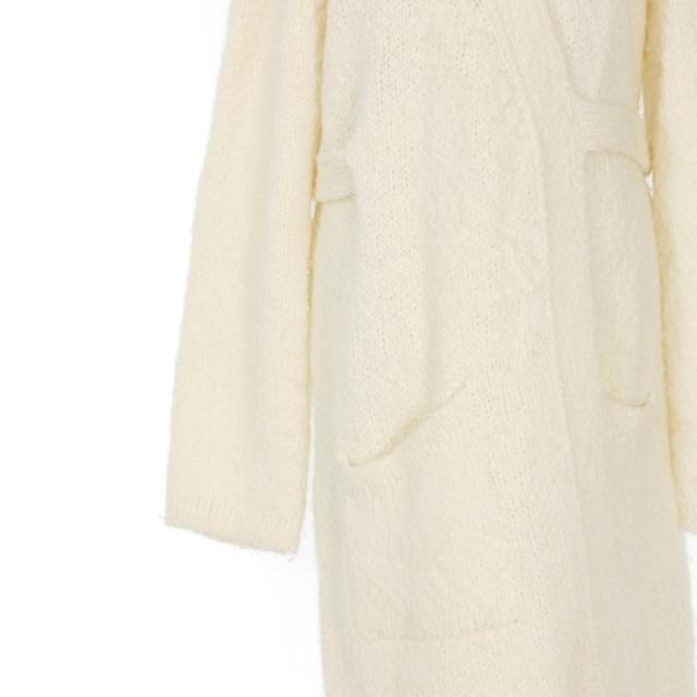 メゾンマルジェラ 4 ロングニットカーディガン ガウン 長袖 1 オフホワイト 中古】メゾンマルジェラ 4 Maison Margiela 4 ロングニット