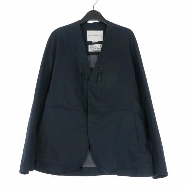 【中古】ホワイトマウンテニアリング White Mountaineering 21SS GORE-TEX ゴアテックス ノーカラージャケット 1
