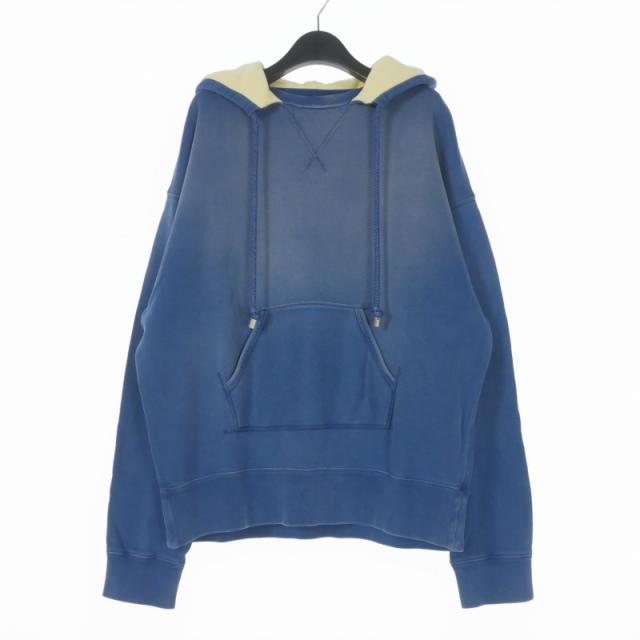 【中古】未使用品 ロエベ LOEWE 24AW HOODIE WASHED フーディ パーカー M INDIGO インディゴ H526Y25X44 国内正規