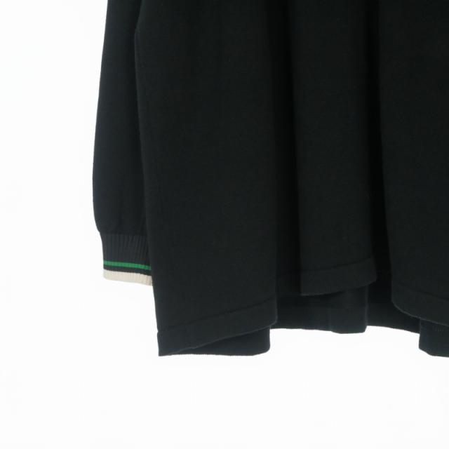 【中古】未使用品 ダブレット doublet 25SS TEAM SPIBER FOOTBALL KNITWEAR ニット セーター 長袖 ONE ブラック 黒_3