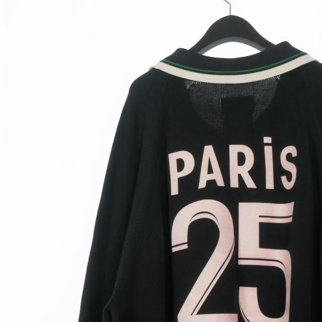 【中古】未使用品 ダブレット doublet 25SS TEAM SPIBER FOOTBALL KNITWEAR ニット セーター 長袖 ONE ブラック 黒_4