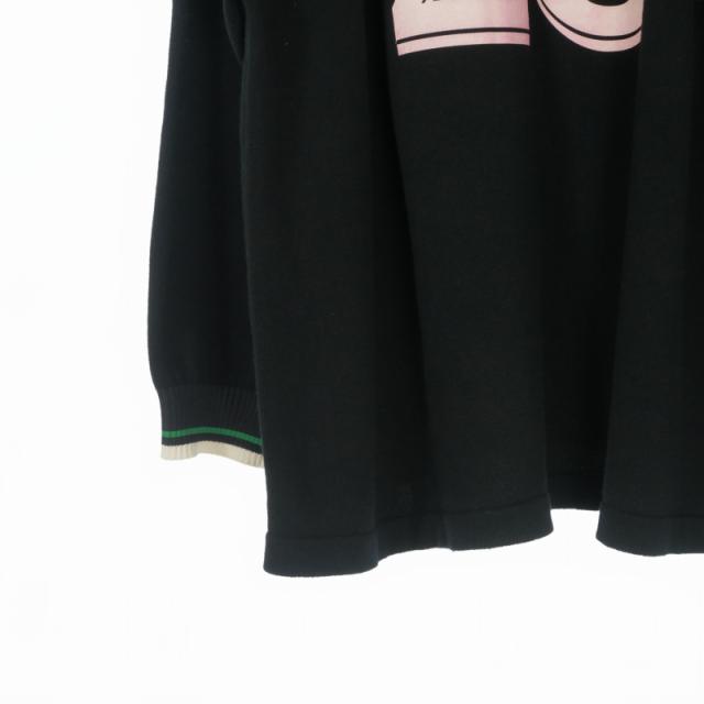 【中古】未使用品 ダブレット doublet 25SS TEAM SPIBER FOOTBALL KNITWEAR ニット セーター 長袖 ONE ブラック 黒_5