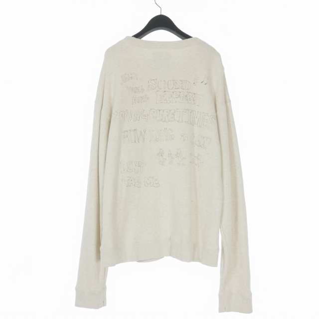 【中古】ミハラヤスヒロ MIHARA YASUHIRO 24AW SWEAT PO ディストレスドスエットシャツ トレーナー 長袖 44_1