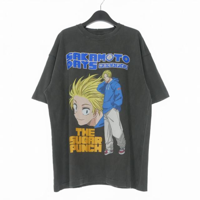 【中古】未使用品 ザシュガーパンチ THE SUGAR PUNCH SAKAMOTO DAYS S/S T-Shirt Tシャツ カットソー 半袖 M ブラック