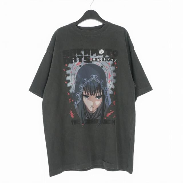【中古】未使用品 ザシュガーパンチ THE SUGAR PUNCH SAKAMOTO DAYS S/S T-Shirt Tシャツ カットソー 半袖 L ブラック