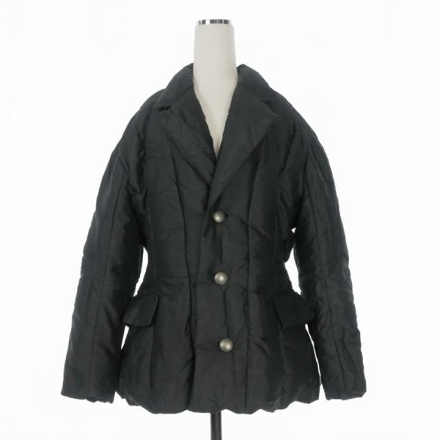 【中古】イッセイミヤケ ISSEY MIYAKE 05AW 00's ダウンジャケット ブルゾン 長袖 L ブラック 黒 IM53-FD029