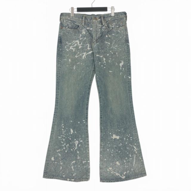 【中古】未使用品 シュガーヒル MOLDED DENIM TROUSERS FLAIRED CUT デニムパンツ ジーンズ 34 インディゴ 2411300416