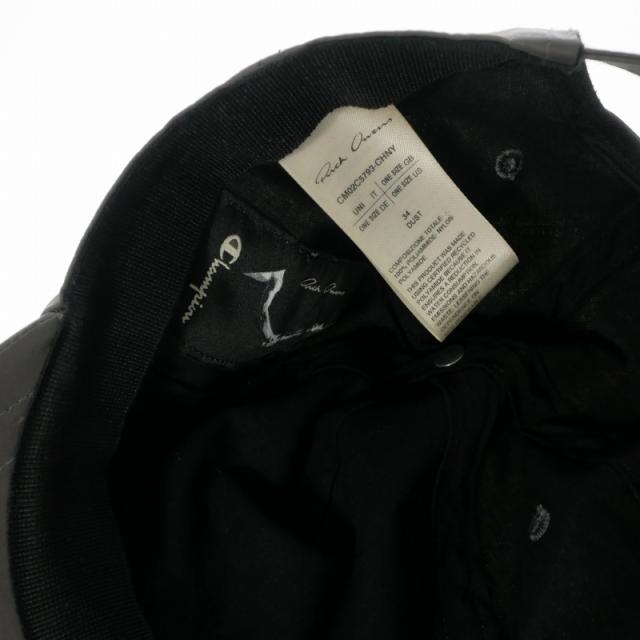 【中古】リックオウエンス × チャンピオン ベースボールキャップ 帽子 OS DUST グレー CM02C5793-CHNY 国内正規_7