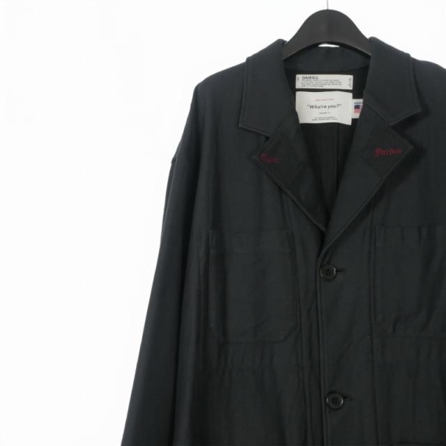 【中古】ダイリク 24AW Super Long Washed Work Coat スーパーロング ウォッシュド ワークコート ジャケット 長袖 M_2