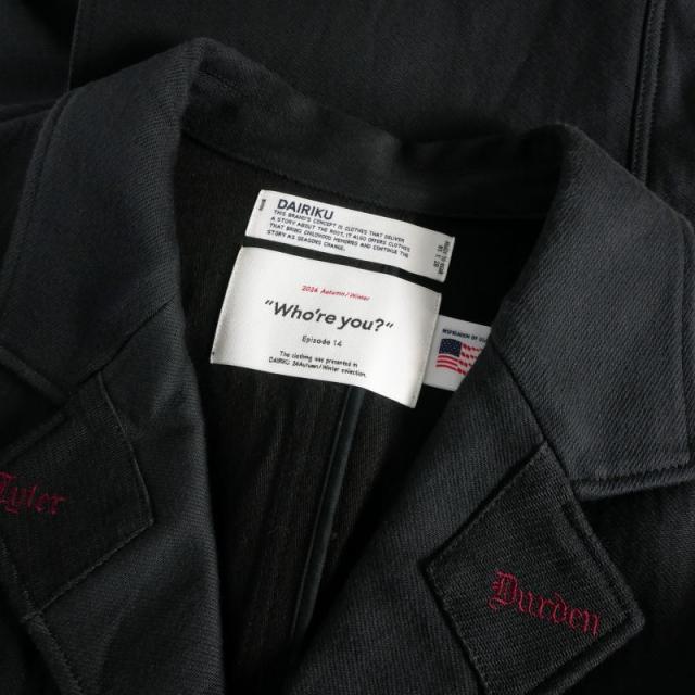 【中古】ダイリク 24AW Super Long Washed Work Coat スーパーロング ウォッシュド ワークコート ジャケット 長袖 M_8