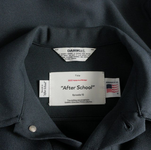 【中古】ダイリク DAIRIKU 22AW MID1 ”Regular” Polyester Jacket レギュラーポリエステルジャケット L ネイビー_3