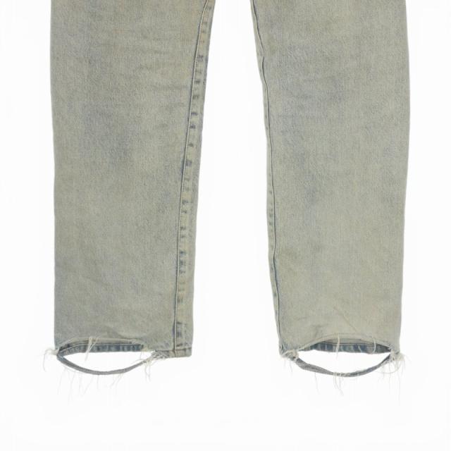 【中古】バレンシアガ 23SS O LEG DENIM PANTS ダメージ加工 デニムパンツ ジーンズ 30 インディゴ 767972