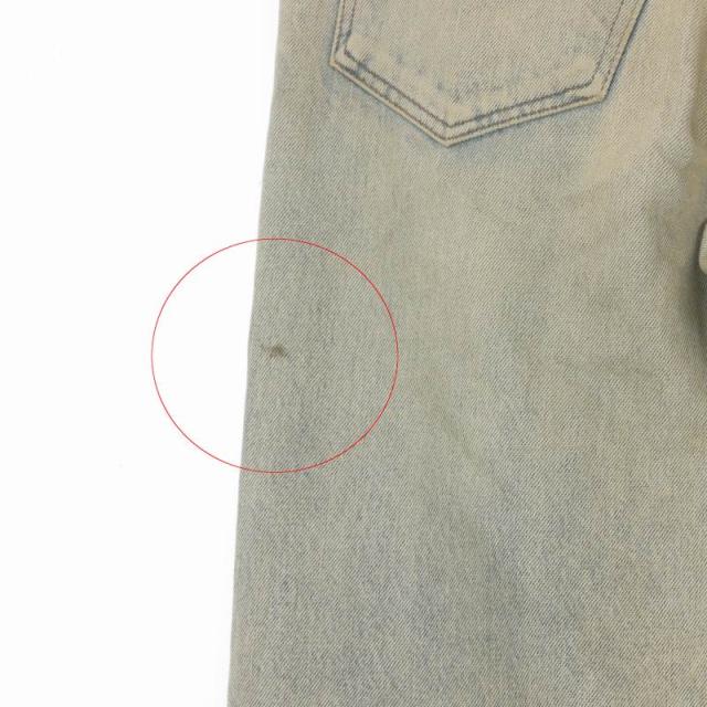 【中古】バレンシアガ 23SS O LEG DENIM PANTS ダメージ加工 デニムパンツ ジーンズ 30 インディゴ 767972