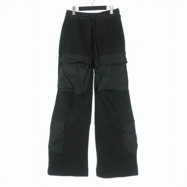 【中古】エンタイアスタジオ UTILITY SWEATS ユーティリティ スウェットパンツ カーゴパンツ M SOOT ブラック ES2341
