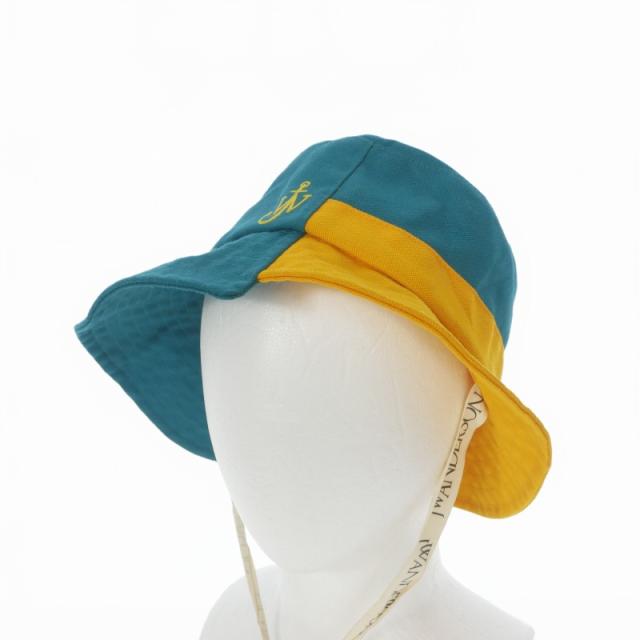 【中古】ジェイダブリューアンダーソン ASYMMETRIC BUCKET HAT バケットハット 60 ブルー/イエロー AC0101FA0040861
