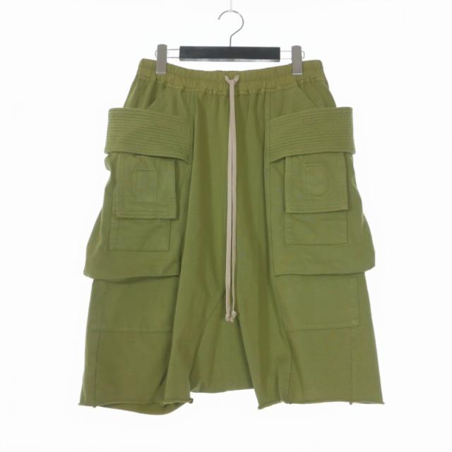 【中古】ダークシャドウ RICK OWENS CREATCH CARGO PODS カーゴポッズ ショーツ ショートパンツ S SAGE カーキ