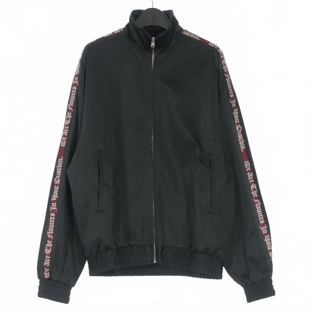 【中古】未使用品 リプレゼント REPRESENT Wide Awake Tracksuit Jacket トラックジャケット ブルゾン 長袖 M ブラック/レッド メンズ