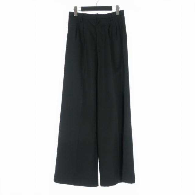 【中古】エムエーエスユー MASU 24AW WIDE TROUSERS ワイドパンツ スラックス 44 ブラック 黒 MPFW-PT1524 メンズ