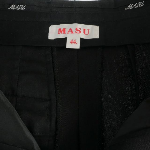 【中古】エムエーエスユー MASU 24AW WIDE TROUSERS ワイドパンツ スラックス 44 ブラック 黒 MPFW-PT1524 メンズ_6