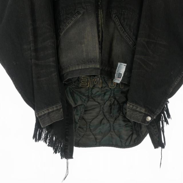 【中古】ミハラヤスヒロ 25AW DOUBLE LAYERED DENIM JACKET ダブルレイヤード デニムジャケット ブルゾン 長袖 46_3