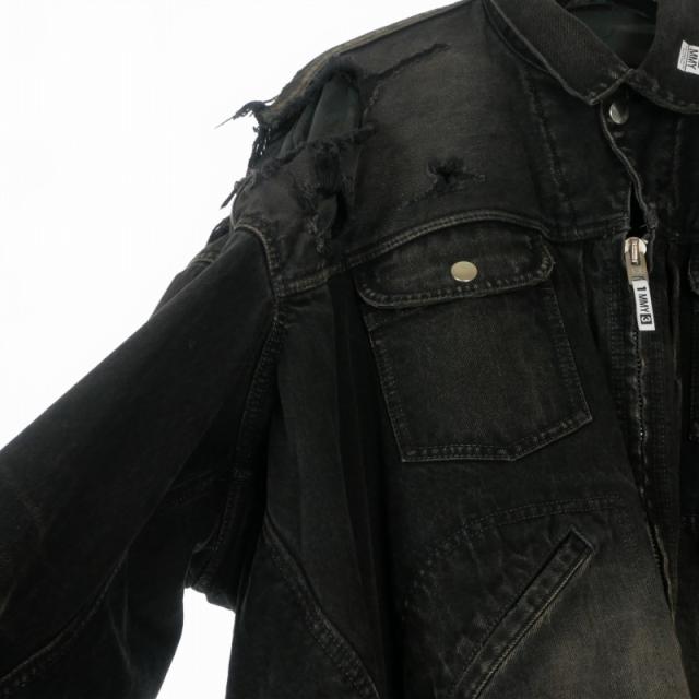 【中古】ミハラヤスヒロ 25AW DOUBLE LAYERED DENIM JACKET ダブルレイヤード デニムジャケット ブルゾン 長袖 46_4