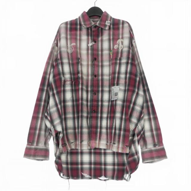 【中古】ミハラヤスヒロ MIHARA YASUHIRO 25AW Vintage Like Check L/S Shirts ヴィンテージライク チェックシャツ
