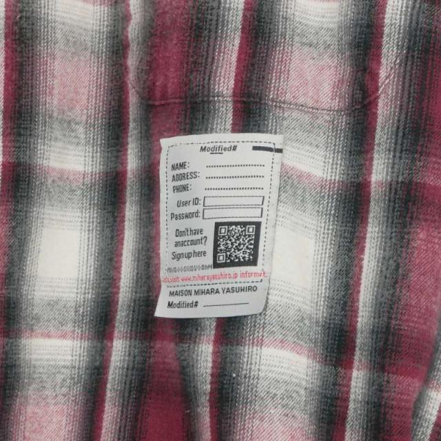 【中古】ミハラヤスヒロ MIHARA YASUHIRO 25AW Vintage Like Check L/S Shirts ヴィンテージライク チェックシャツ