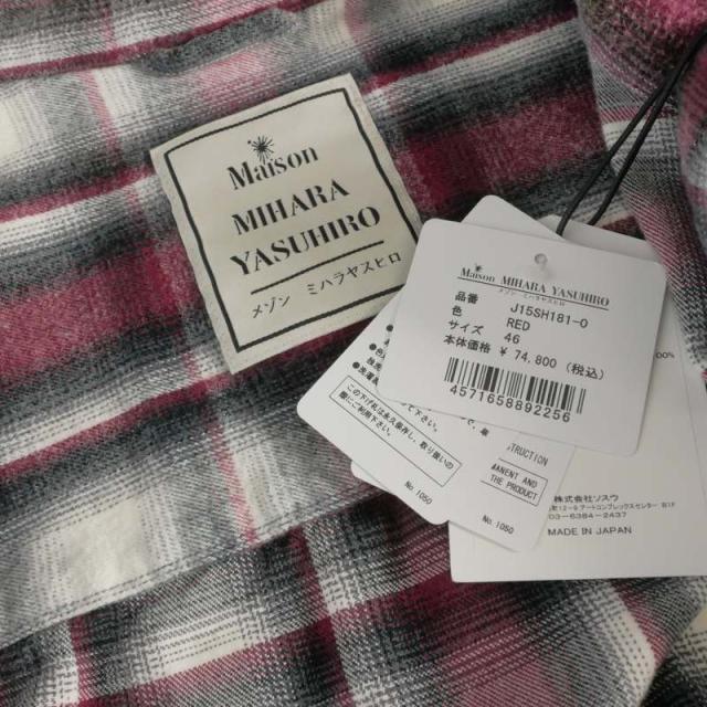 【中古】ミハラヤスヒロ MIHARA YASUHIRO 25AW Vintage Like Check L/S Shirts ヴィンテージライク チェックシャツ