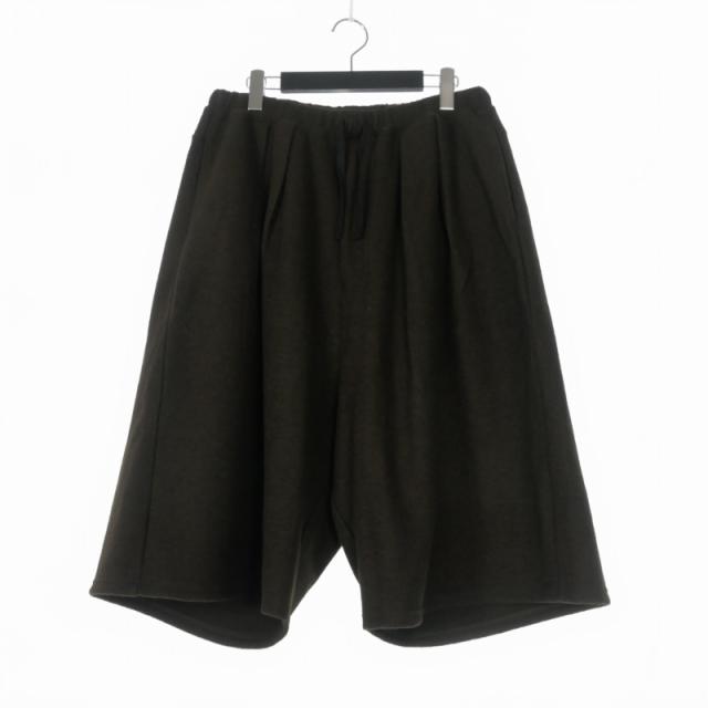 【中古】アンセルム ANCELLM 25AW 3/4 TUCK SHORTS WOOL ウール ショートパンツ ハーフパンツ 2 ブラウン 茶 ANC-PT92
