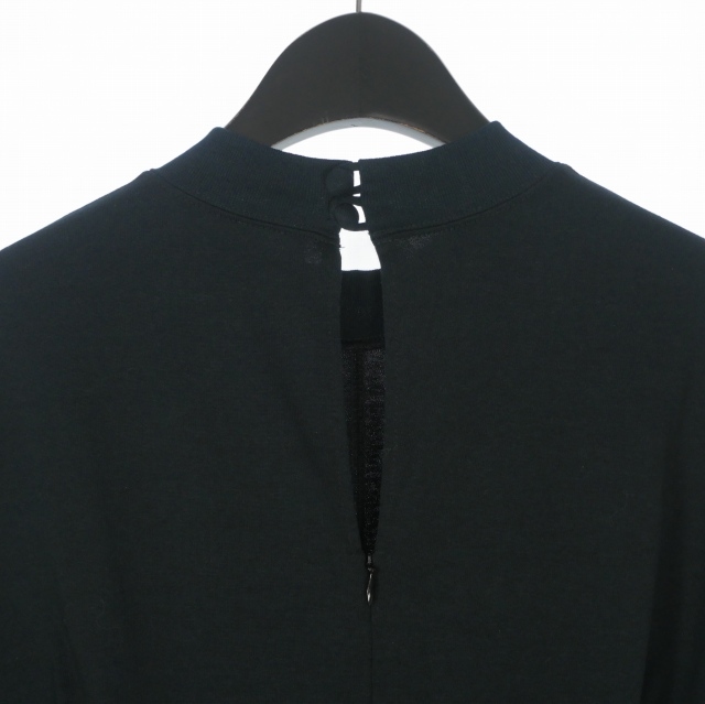 【中古】マメクロゴウチ  Mame Kurogouchi クラッシックジャージーワンピース ドレス 1 ブラック 黒 MM21PS-JS718 レディース_5
