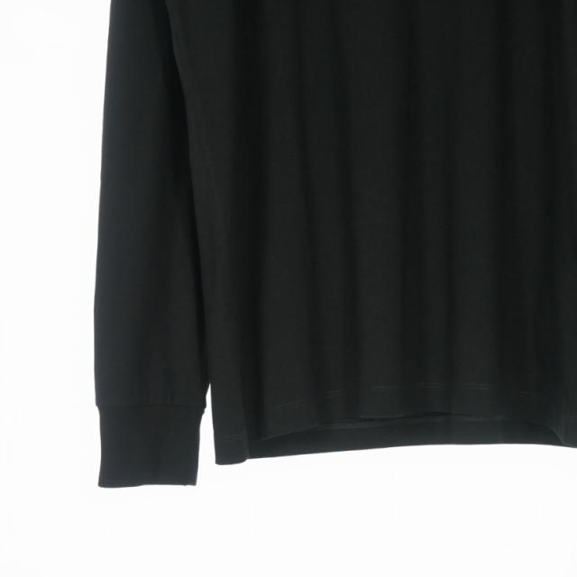 【中古】未使用品 ディースクエアード 25AW Regual Fit ロングスリーブTシャツ カットソー プリント 長袖 L ブラック_4