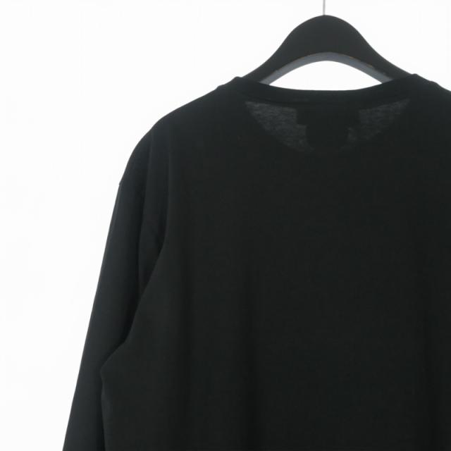 【中古】未使用品 ディースクエアード 25AW Regual Fit ロングスリーブTシャツ カットソー プリント 長袖 L ブラック_5