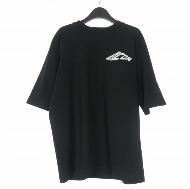 【中古】未使用品 ディースクエアード DSQUARED2 25SS Icon New Generation Tシャツ カットソー 半袖 S ブラック 黒