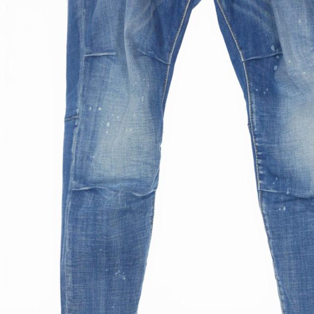 【中古】未使用品 ディースクエアード 25SS Track Denim Pant トラック デニムパンツ ジーンズ 44 インディゴ