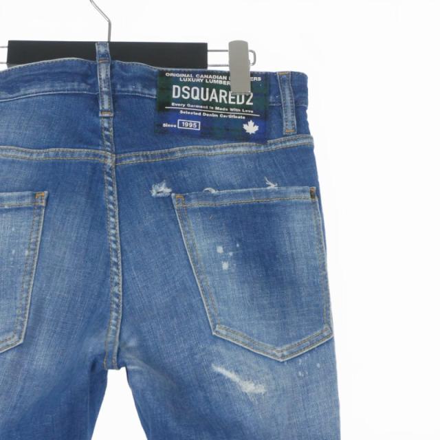 【中古】未使用品 ディースクエアード 25SS Track Denim Pant トラック デニムパンツ ジーンズ 44 インディゴ
