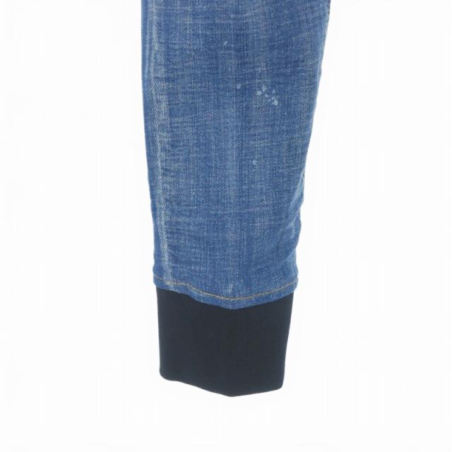 【中古】未使用品 ディースクエアード 25SS Track Denim Pant トラック デニムパンツ ジーンズ 46 インディゴ