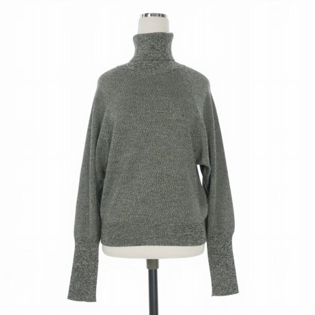 【中古】マルニ MARNI 22AW タートルネック ミックス ニット セーター 長袖 42 グリーン 緑 DVMD144Q0 国内正規