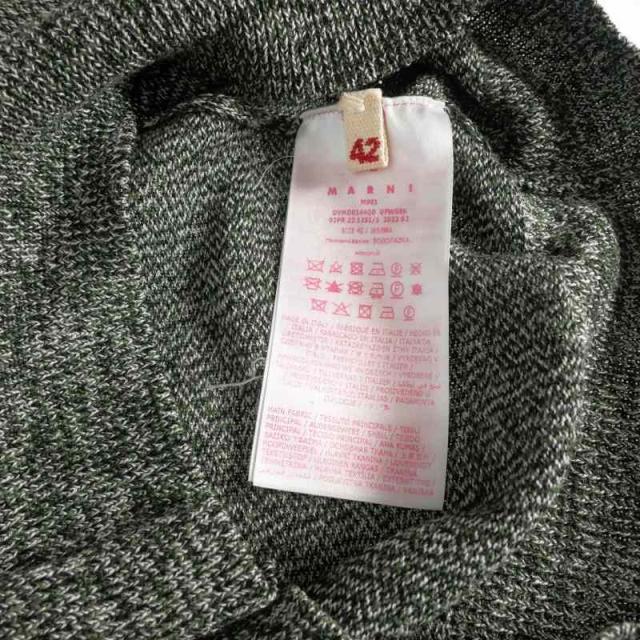 【中古】マルニ MARNI 22AW タートルネック ミックス ニット セーター 長袖 42 グリーン 緑 DVMD144Q0 国内正規_6