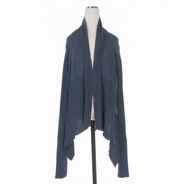 【中古】リックオウエンス 14SS VICIOUS期 ドレープ ニット カーディガン 長袖 M PASSPORT ネイビー RP14S4649-C