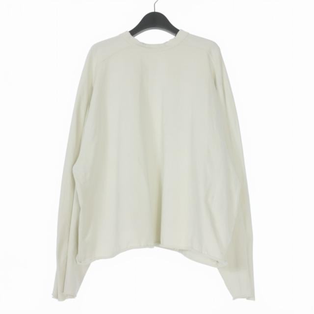【中古】エンタイアスタジオ HEAVY LS TEE クルーネック Tシャツ カットソー 長袖 S オフホワイト 白 ES2486 メンズ